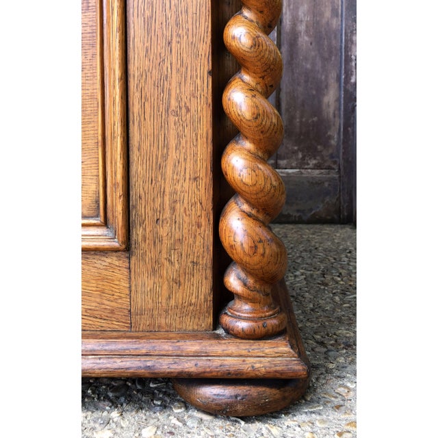Large English Wine Compendium or Cellarette of Patinated Oak For Sale - Image 12 of 13
