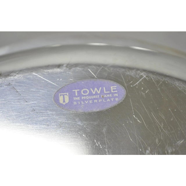 Vintage Towle 4046 Silver Plated Oval Covered Vegetable Serving Dish Platter For Sale - Image 11 of 13