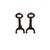 1920s Antique Mission Arts & Crafts Andirons For Sale - Image 5 of 11