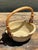 Vintage Rattan Handle Studio Pottery Bowl For Sale - Image 12 of 12