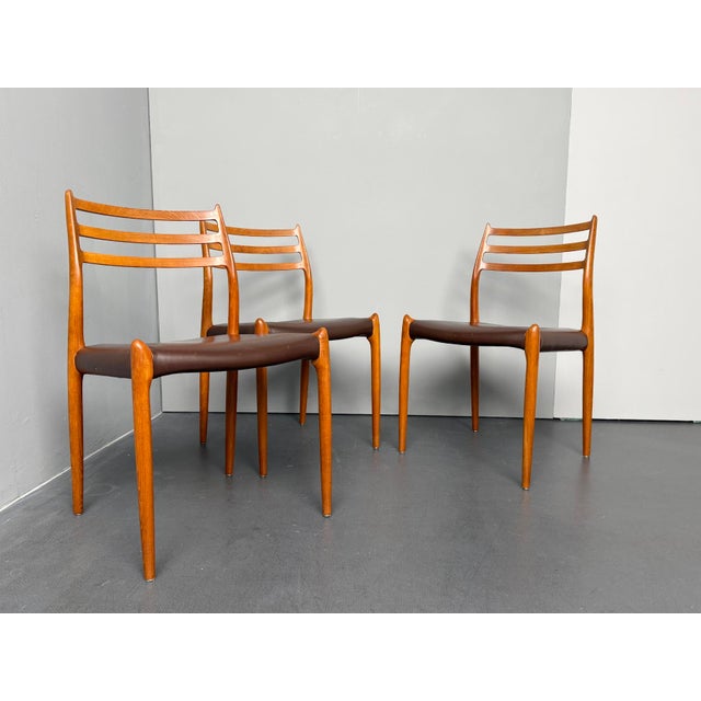 Model 78 Chairs in Teak by Niels Otto Möller for J.L. Möllers Möbelfabrik, Denmark, 1960s, Set of 3 For Sale - Image 13 of 13