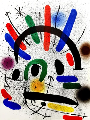 Joan Miro - Original Abstract Lithograph 1981