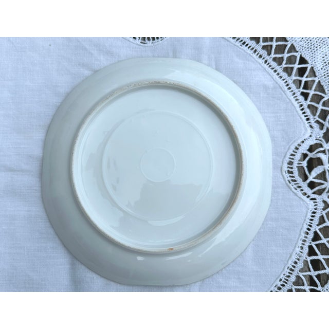 Ceramic Art Nouveau Collectible Chocolate Cup and Saucer in Eggshell Porcelain with Gold Trim, France, 1890s, Set of 2 For Sale - Image 7 of 10