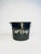 Vintage metal pail featuring original black finish with hand-painted French "cerises" (cherries) lettering. Sturdy metal...