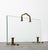 Glass and Brass Spark Guards, 1950s For Sale - Image 8 of 9