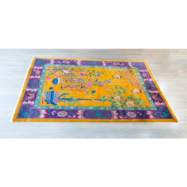 Extraordinary Early 20th Century Chinese Art Deco Rug For Sale - Image 15 of 15