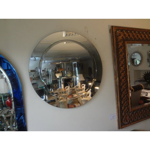 Italian Modern Fontana Arte Inspired Beveled Mirror For Sale - Image 9 of 10