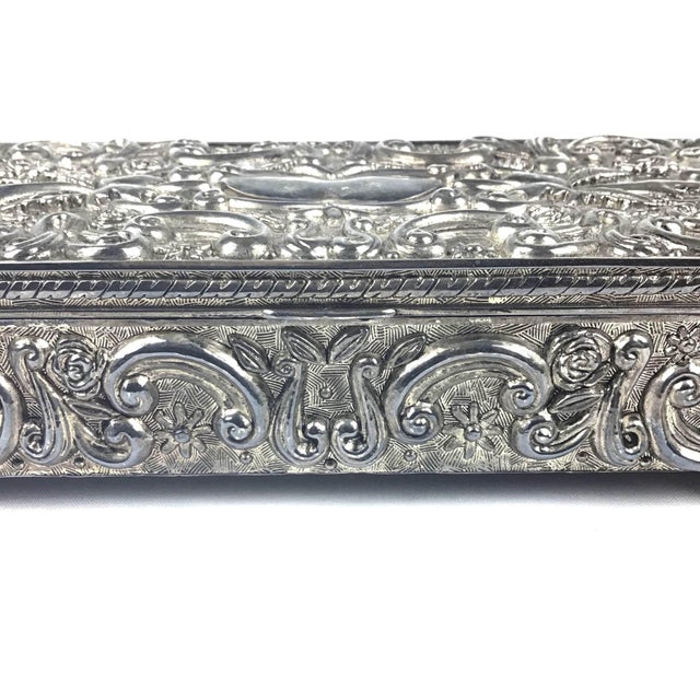 Vintage Circa 1992 Godinger Silver Lidded Jewelry Box Chairish
