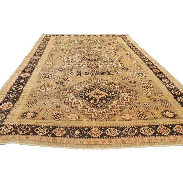 Mid-Century Modern Antique Turkestan Khotan Rug - 6'09 X 13'02 For Sale - Image 3 of 8