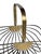Metal Vintage Art Deco Style Wire Bread/Fruit Basket in Stainless Steel and Brass Plate Handle For Sale - Image 7 of 12