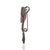 Gemstone Art Deco Inspired Ruby, Emerald & Diamond Oxidised Brooch Pendant in Silver For Sale - Image 7 of 13