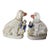 One Pair of Antique Staffordshire Dogs With Children For Sale