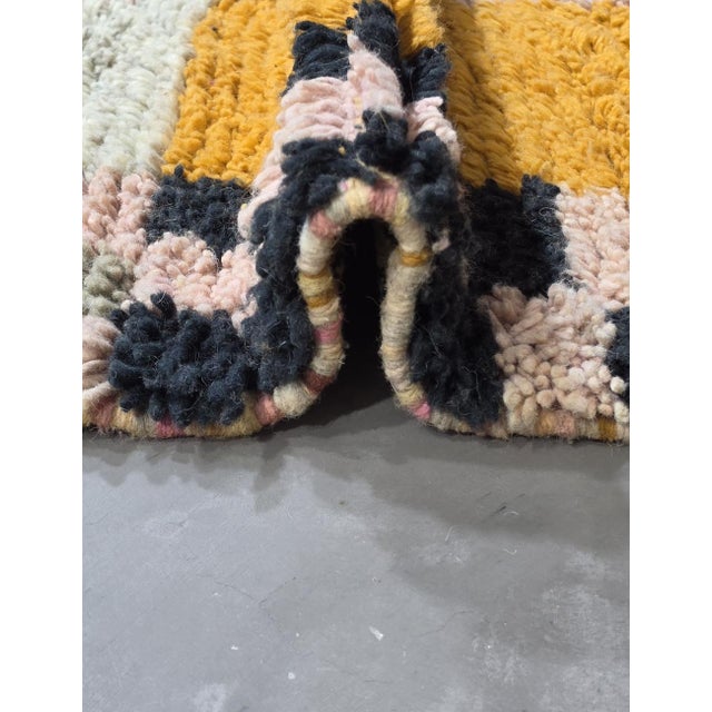 2020s Striped Handwoven Berber Wool Rug - For Sale - Image 5 of 8