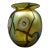 1995 Robert Eickholt Iridescent Gold Aurene Art Glass Sea Anemone Flower Vase For Sale