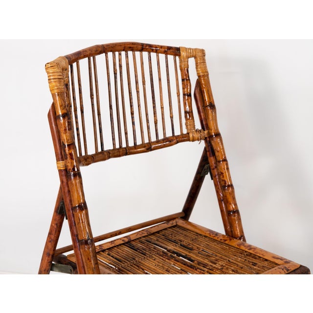 Pair of Folding Bamboo Chairs, Vintage Chairish