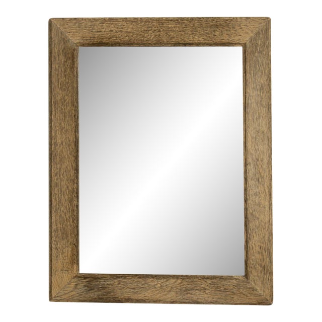 19th Century French Beige Oak Mirror For Sale