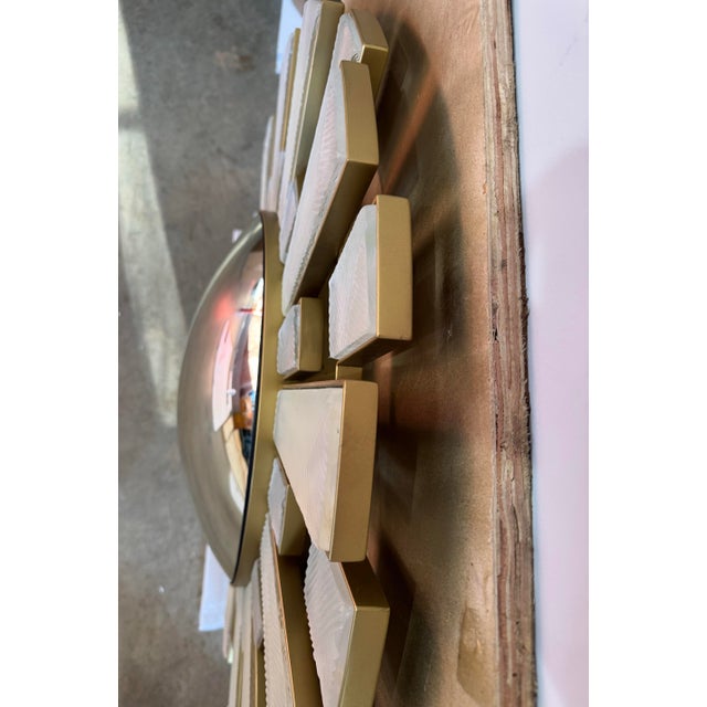 Thomas Pheasant Murano Glass Convex Verona Mirror by Thomas Pheasant for Baker Furniture Co. For Sale - Image 4 of 11