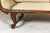 Wood Dutch Colonial Wooden Settee with Carved Crest and Out-Scrolling Arms For Sale - Image 7 of 12