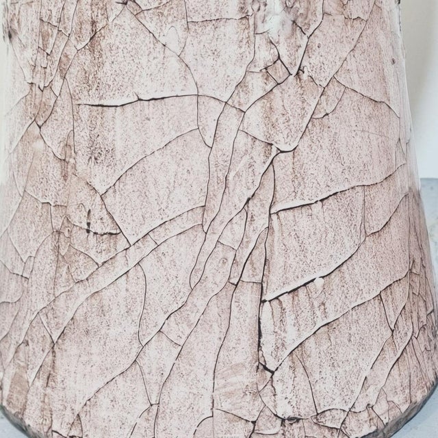 Large Vintage Powder Pink Ceramic Standing Planter, 1960s For Sale - Image 17 of 18