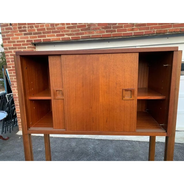Brown 1960s Mid Century Modern Danish Wall Unit Bookcases - Set of 2 For Sale - Image 8 of 13