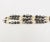 Mid-Century Modern Vintage 1950s Signed Hattie Carnegie Beaded Faux-Hematite & Faux-Pearl Greyscale Bracelet For Sale - Image 3 of 8