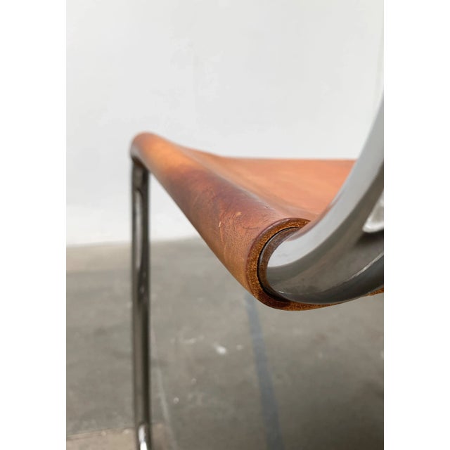 Vintage German S33 Cantilever Leather Chairs by Mart Stam for Thonet, Set of 8 For Sale - Image 16 of 18