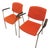 Hightower Modernist Stackable Arm Chairs, Pair For Sale