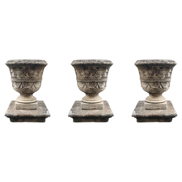 Stone Vases, 19th Century, Set of 3 For Sale - Image 6 of 6