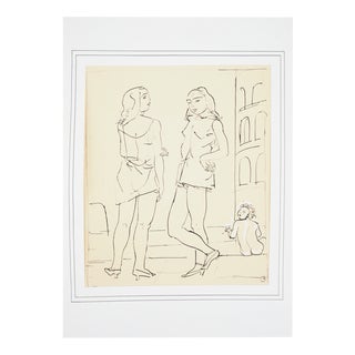 Maurice Barraud, Femmes en tenue de plage, Lithograph For Sale
