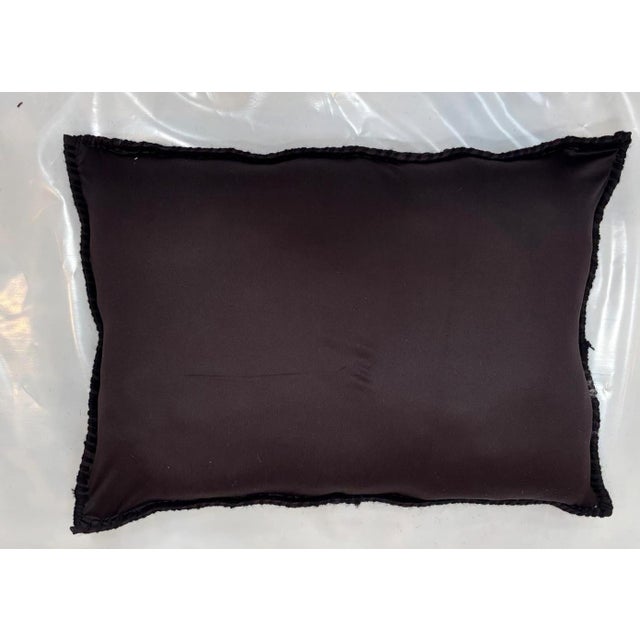 Pillow made with wool pile genuine handmade made antique Persian rug fragment- Poly fill with fabric backing , sewn closure-