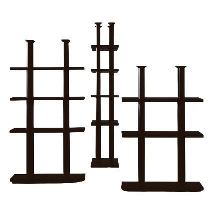 Peristylo Black Wood Shelves by Oscar Tusquets for BD Barcelona, Set of 2 For Sale