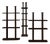 Peristylo Black Wood Shelves by Oscar Tusquets for BD Barcelona, Set of 2 For Sale