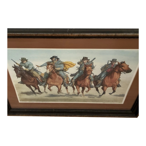Late 20th Century Bruce Marshall "Terry’s Texas Rangers" Signed Limited Edition Print