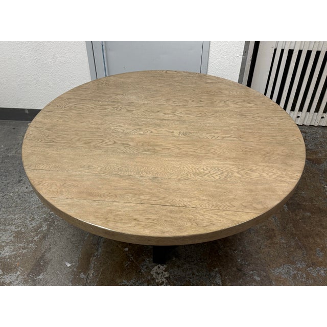 2020s Julie Lawrence for Restoration Hardware T-Brace Dining Table, 60 Inches For Sale - Image 5 of 12
