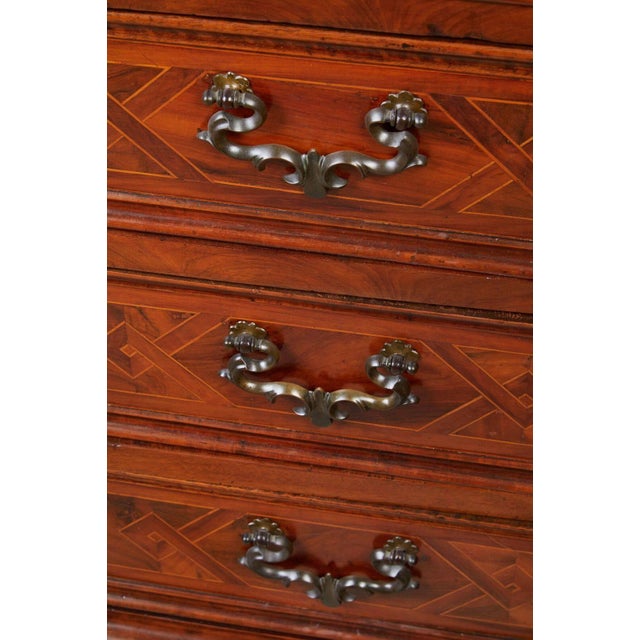 Italian 19th Century Grand, Florentine Commode with Geometric Inlay For Sale - Image 3 of 9