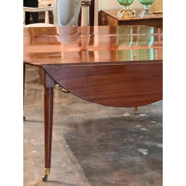 Late 18th Century Directoire Drop Leaf Table With Additional Leaf For Sale - Image 5 of 12