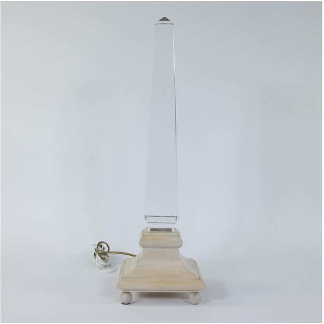 Obelisk Lamp attributed to Sandro Petti for Maison Jansen, 1970, in Flawless conditions. Designed 1970 to 1979 This piece...