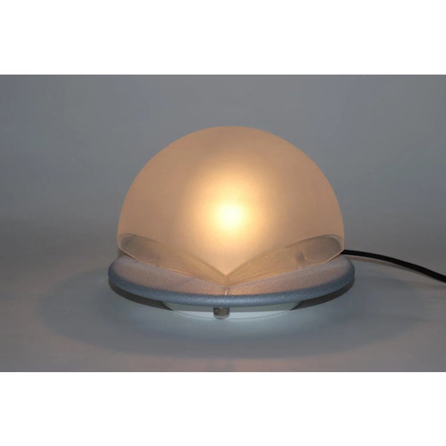 Lulu 1990s Modern Table Lamp by Itre Frosted Glass. For Sale In New York - Image 6 of 8