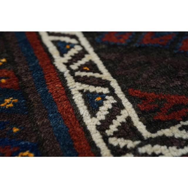 Textile Vintage Balouch Rug 2'2'' X 2'4'' For Sale - Image 7 of 12