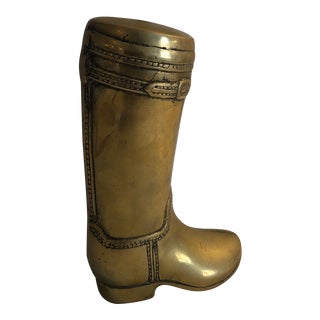 Hermes Style Brass Riding Boots Bookends -Set of 2 For Sale