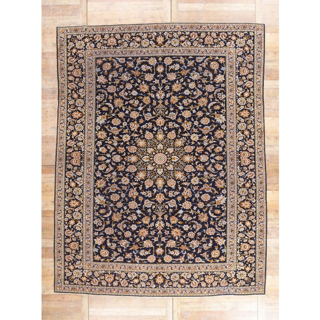 Vintage Persian Kashan Rug, 10'01 X 13'00 For Sale - Image 10 of 10