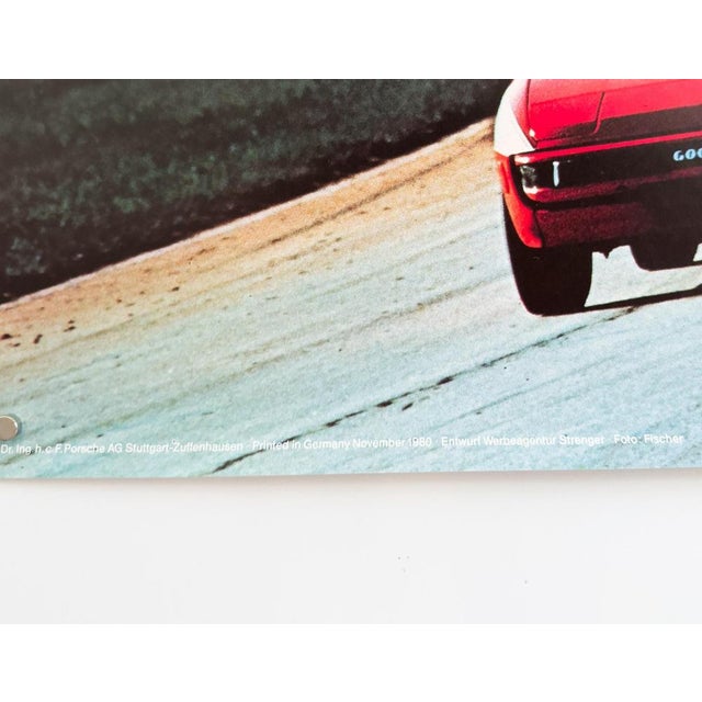 Porsche Wins Scca Showroom Stock Original Porsche Poster by Advertising Agency Strenger, 1980 For Sale - Image 4 of 10
