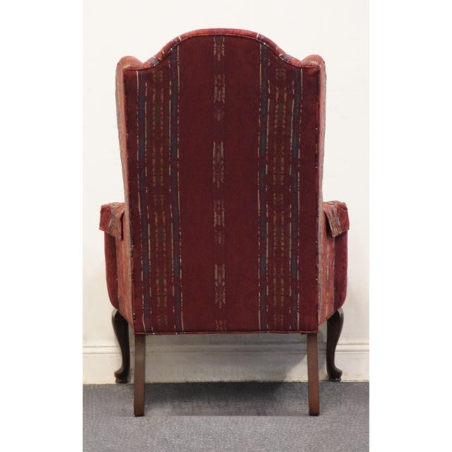 Ethan Allen Red Upholstered Traditional Sussex Wingback Accent Arm Chair 20-7517 For Sale In Kansas City - Image 6 of 12