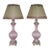 Pair of Vintage Murano Glass Table Lamps, Italy, Mid-20th Century For Sale