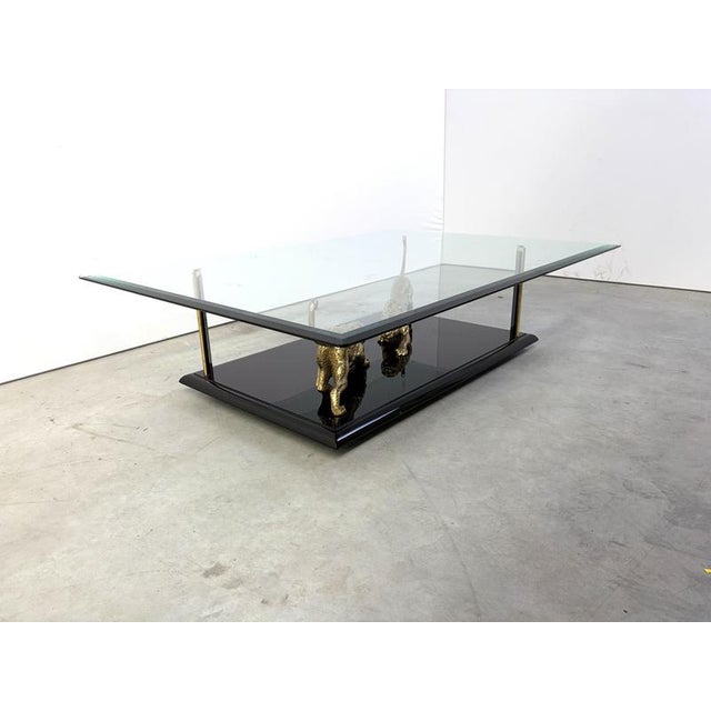 Bronze Jaguar Coffee Table by Nicola Voci, 1970s For Sale - Image 9 of 15