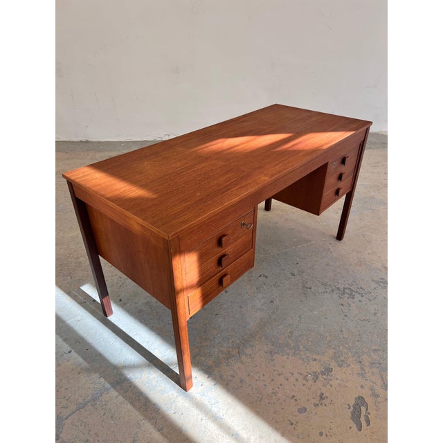 Teak Desk from Domino Møbler, 1960s For Sale - Image 3 of 11