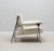 Art Deco Bouclé Armchair With Polished Steel Accents by R&y Augousti For Sale - Image 3 of 9