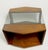 Mid Century Hexagonal Lane End Side Table With Smoked Glass Top For Sale - Image 12 of 13
