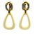 1970s Italian Modernist 18k Gold Diamond and Sculpted Natural Bone Drop Earrings, A Pair For Sale - Image 10 of 13