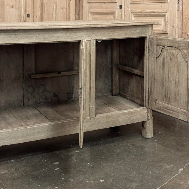 18th Century Country French Louis XIV Buffet in Stripped White Oak For Sale - Image 15 of 18
